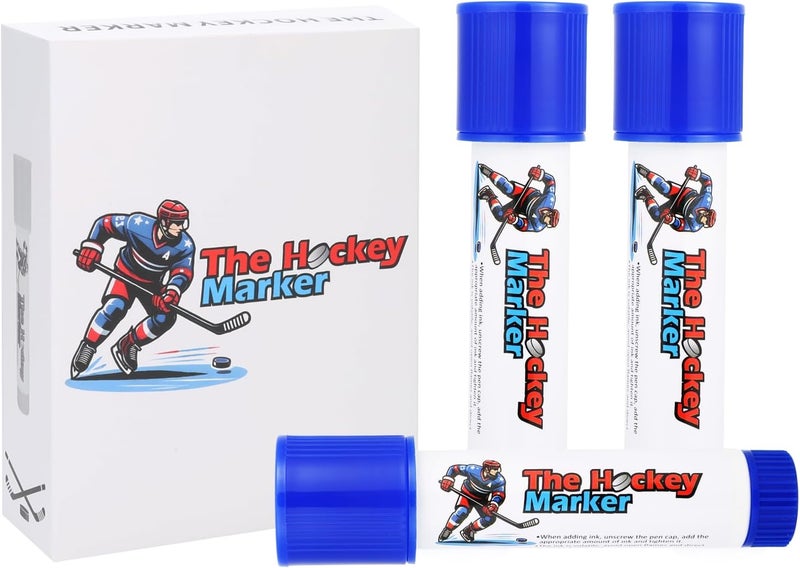 BiKontrun The Hockey Marker, Hockey Pucks Marking in Ice Hockey Training, Ice Hockey Accessories for Hockey Coach, Waterproof Oily Ice Markers for Hockey Rink, Good Helper for Ice Hockey Practice - Image 1